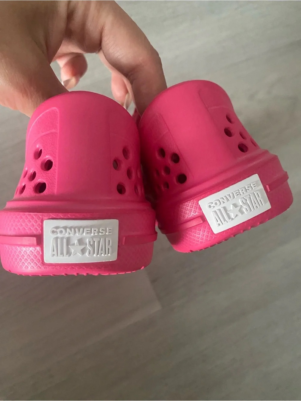 Converse Kids Hot Pink Slip-On Water Shoes with White Toe Caps